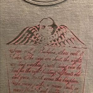 Express Mens graphic tee shirt distressed gray med